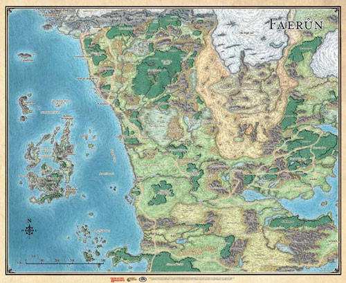 Dd Map Of Faerun Maping Resources